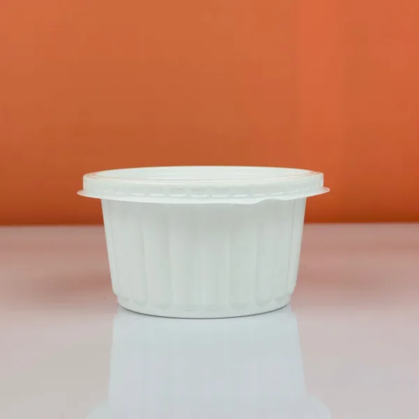 Boites blanches 400ml avec couvercles