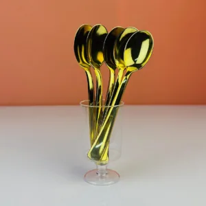 Cuillères jetables or