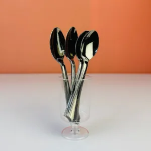 Cuillères jetables couleur argent