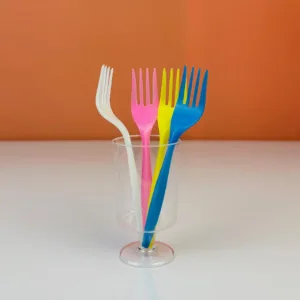 Fourchettes jetables color mix pm