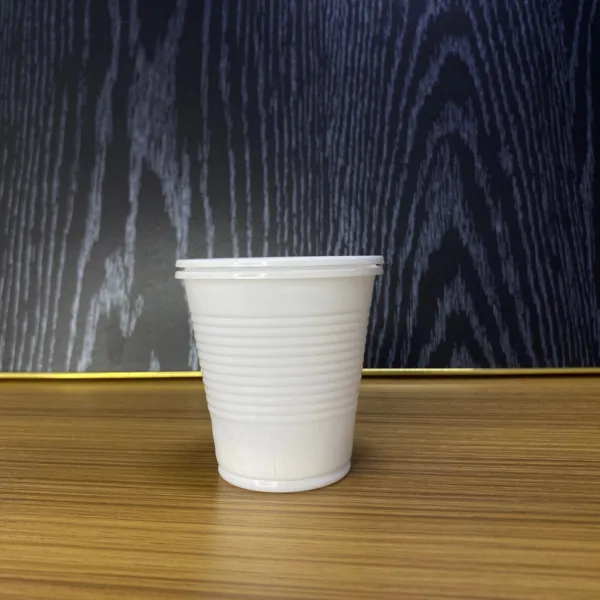 Gobelets Blanc 160ml en plastique - Image 3