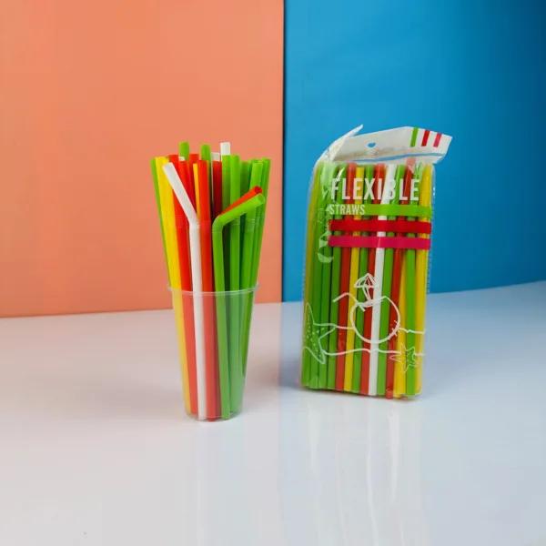Pailles multicolores