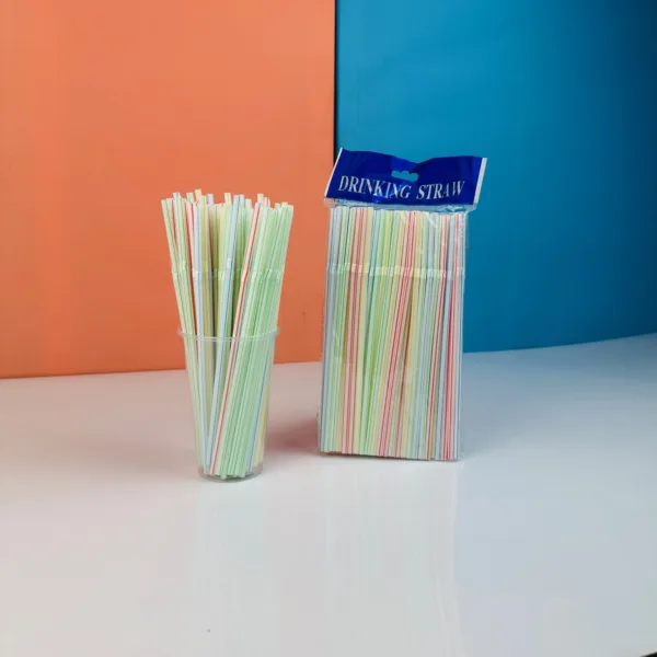 Pailles couleur mixte