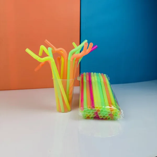 Pailles a milkshake larges color – Image 4
