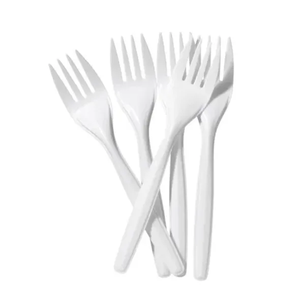Fourchettes jetables blanches
