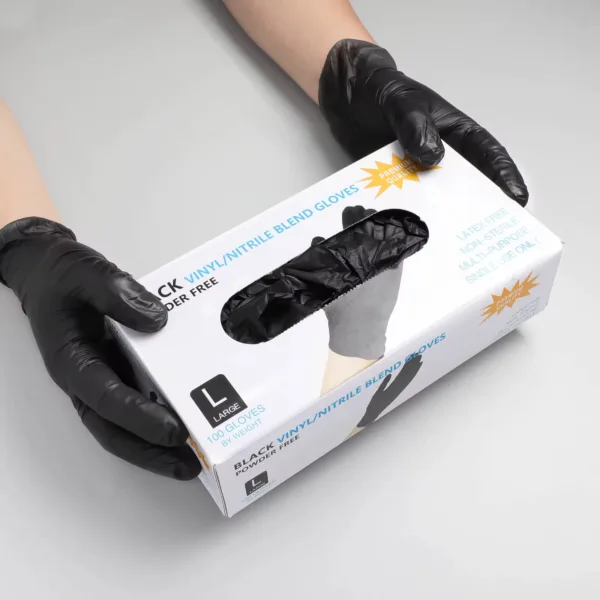 Gants noir en nitrile non poudrés – Image 6