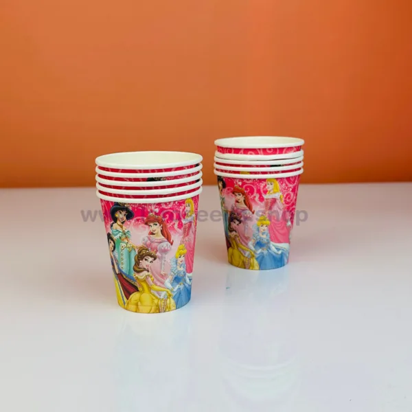 Gobelets en carton princesse