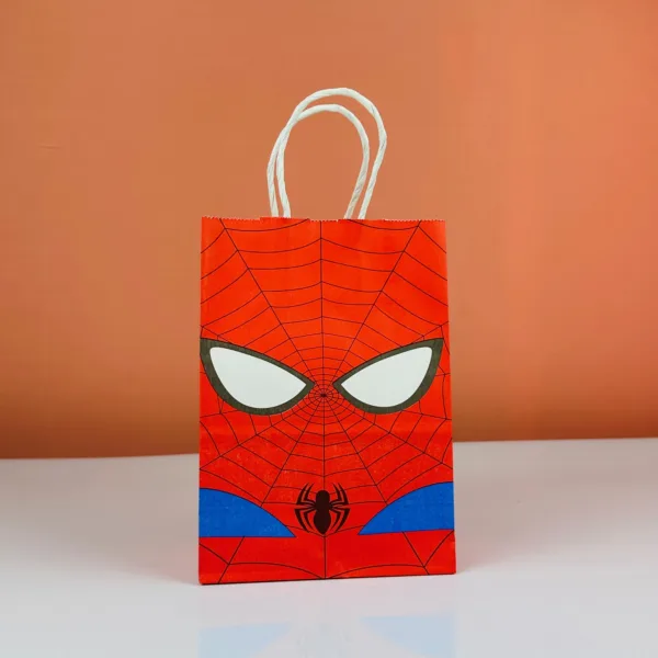 Sacs en papier spiderman 20x15cm – Image 3