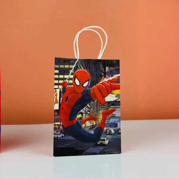 Sacs en papier spiderman 20x15cm – Image 2