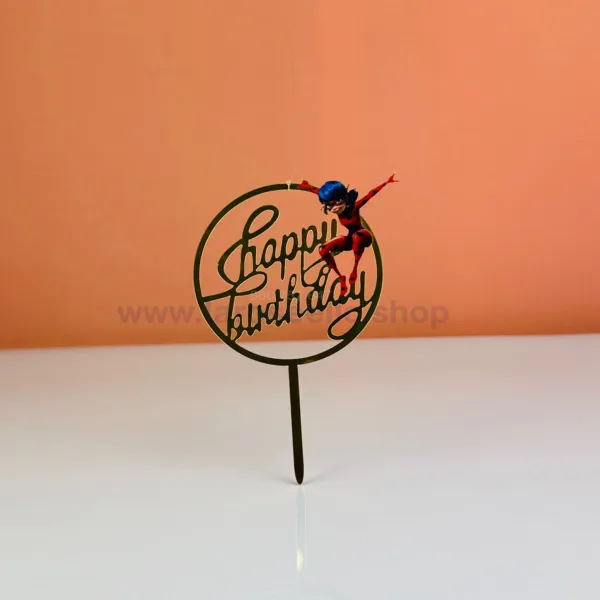 Cake topper ladybug
