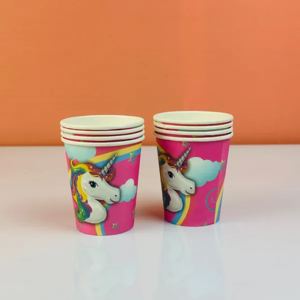 Gobelets en carton licorne