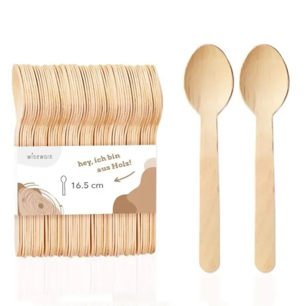 cuillères jétables en bois
