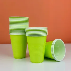 Green party cups
