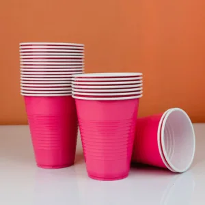Pink party cups