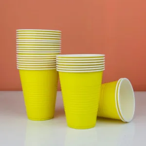 Yellow party cups