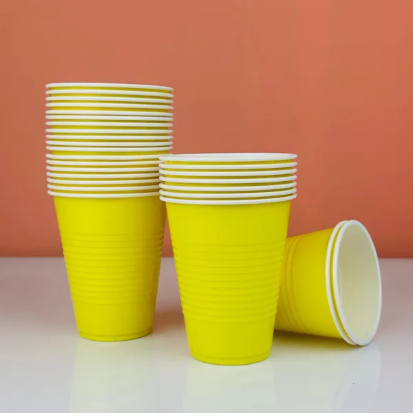 Yellow party cups