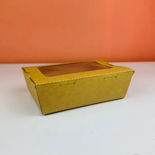 Barquettes en kraft avec fenêtre 1300ml – Image 4