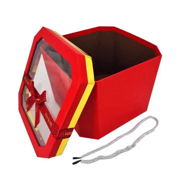 Gift box rouge transparent - Image 3