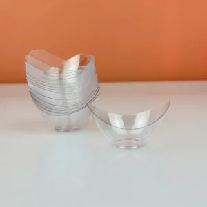 Verrines en acrylique incurvée 60ml