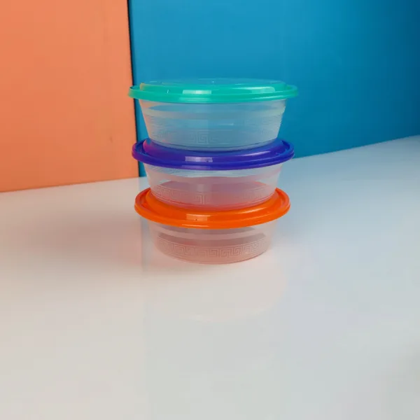 Barquettes rondes couvercles couleur 1000ml – Image 3