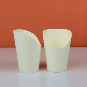 Gobelets à frites et wraps blanc 12oz