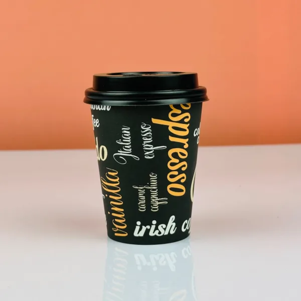 Gobelets à café avec couvercle expresso 200ml