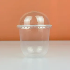 Boîtes transparentes 360ml u-shape