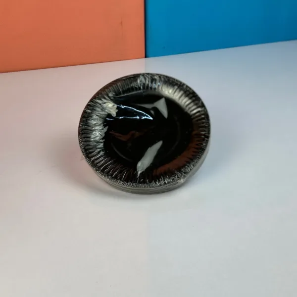 Assiettes en papier noir 15cm – Image 2