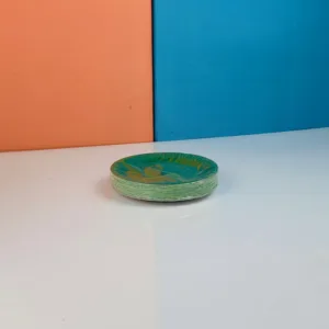 Assiettes en papier vert 15cm