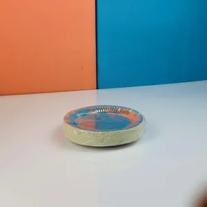 Assiettes en papier argenté 15cm
