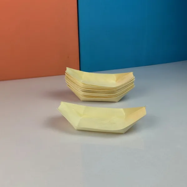 Coupelles en bambou jetables 14x8cm