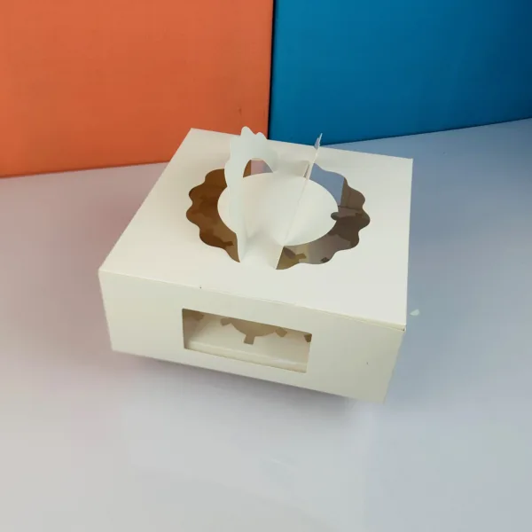 Boîte a cupcake blanc 9 trous – Image 3