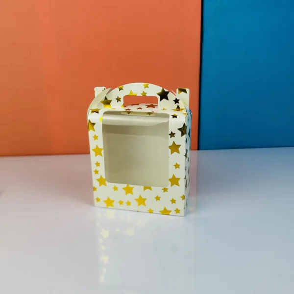 Boîte en carton blanc décoré – Image 2