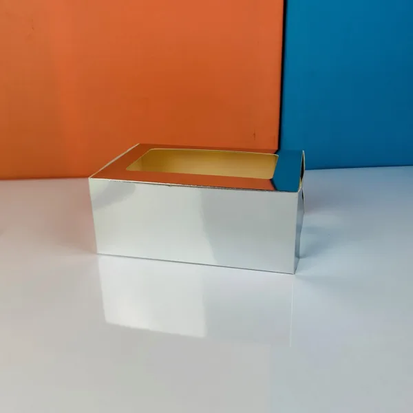 Boîte a cupcake argent 6 trous – Image 2
