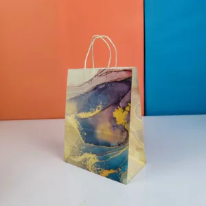 Sacs 27x21cm multicolor en kraft