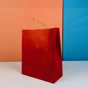 Sacs 33x26cm rouge en kraft