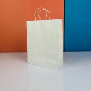 Sacs 33x26cm blanc en kraft