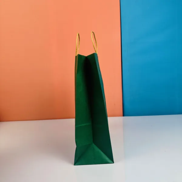 Sacs 33x26cm vert forêt en kraft – Image 2