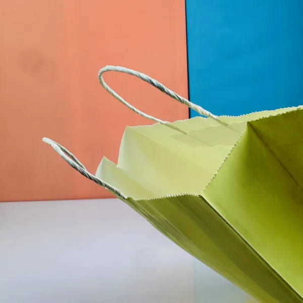 Sacs 33x26cm jaune clair en kraft – Image 3
