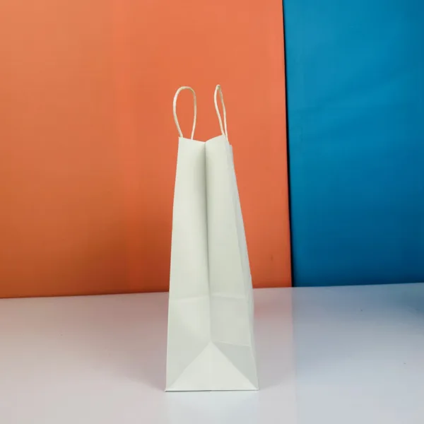 Sacs 33x26cm blanc en kraft – Image 2