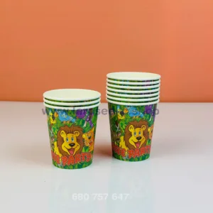 Gobelets en carton jungle