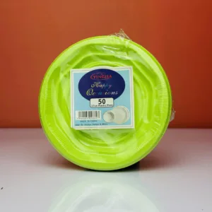 Assiettes party pack 17cm coloris vert citron