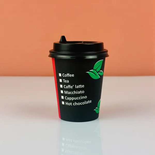 Gobelets à café avec couvercle ctg 200ml – Image 2