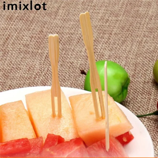 Pique fruits en bambou – Image 2