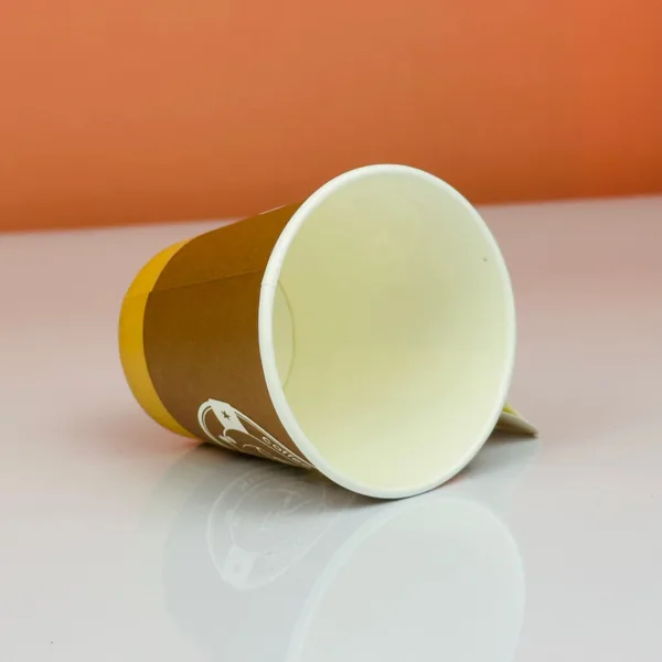 Gobelet en carton avec manche 140ml – Image 2