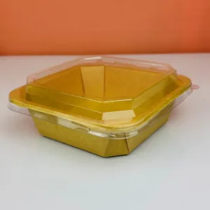 Barquettes en kraft carrée 1200ml