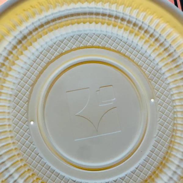 Boîte ronde 850ml en plastique en amidon de maïs – Image 7