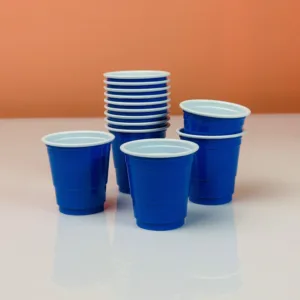 Verres à shots couleur bleu foncé