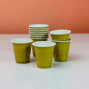 Verres à shots couleur or