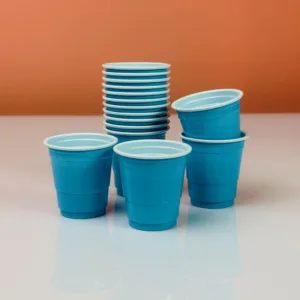 Verres à shots couleur bleu ciel